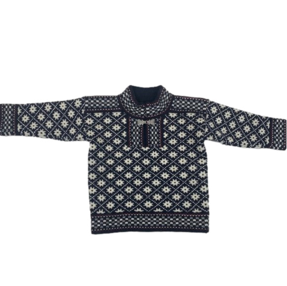 Birasi Kids 100% Wool Fair Isle Sweater - Picture 1 of 7